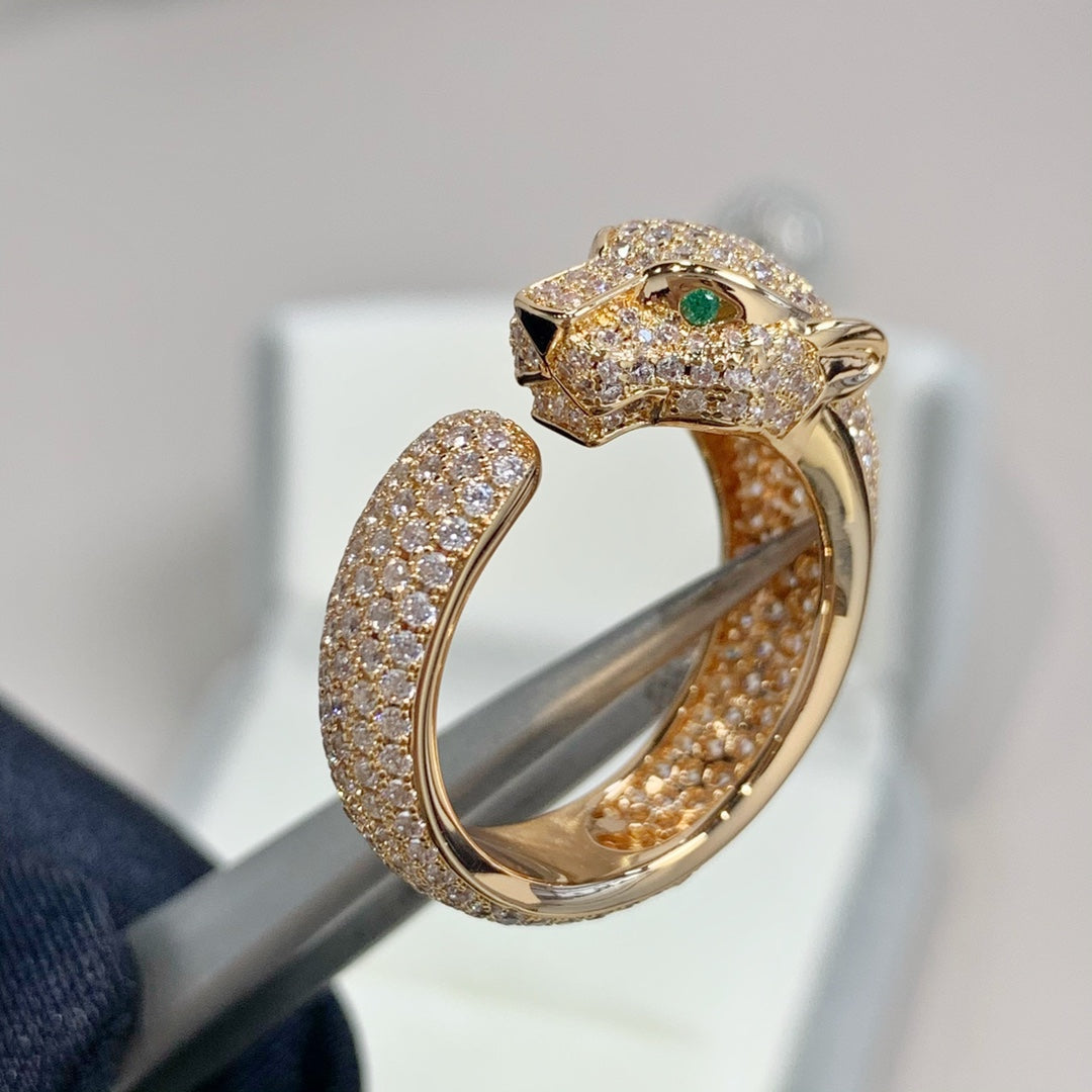 [Topon]PANTHERE PINK GOLD DIAMOND RING