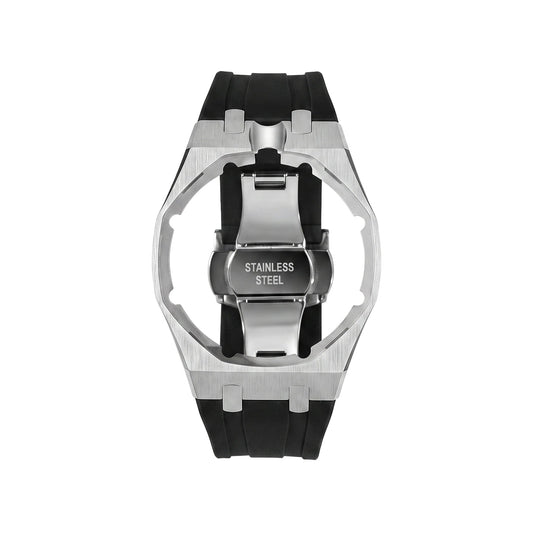 Topon Strap Exclusive Steel Case & Silicone Strap With Cradle