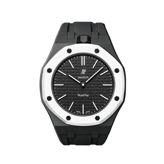 Oak Pop Exclusive Black Silicone Strap