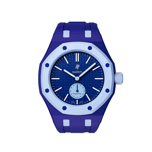 Oak Pop Exclusive Dark Blue And Light Blue Silicone Strap