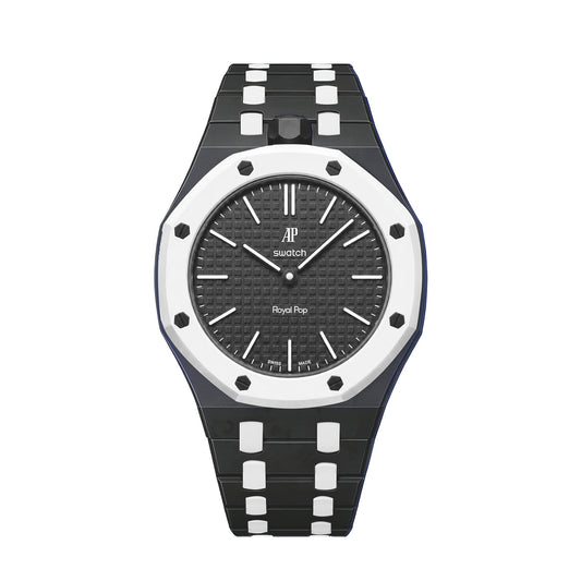 Oak Pop Exclusive Black And White Bioceramic Strap