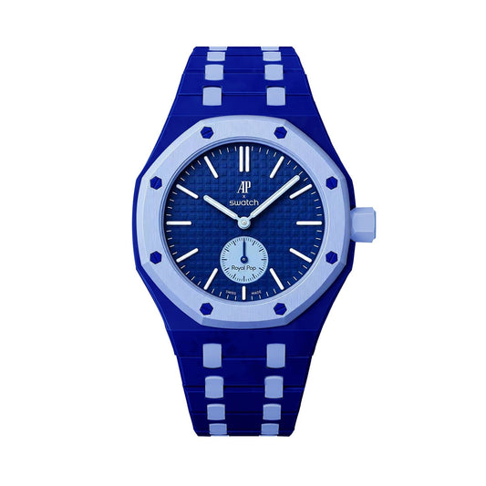 Oak Pop Exclusive Dark Blue And Light Blue Bioceramic Strap
