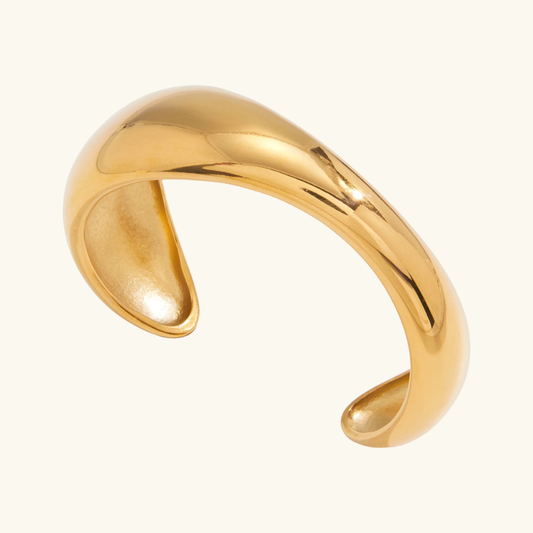 [Topon]Jessa Sculpted Gold Bangle