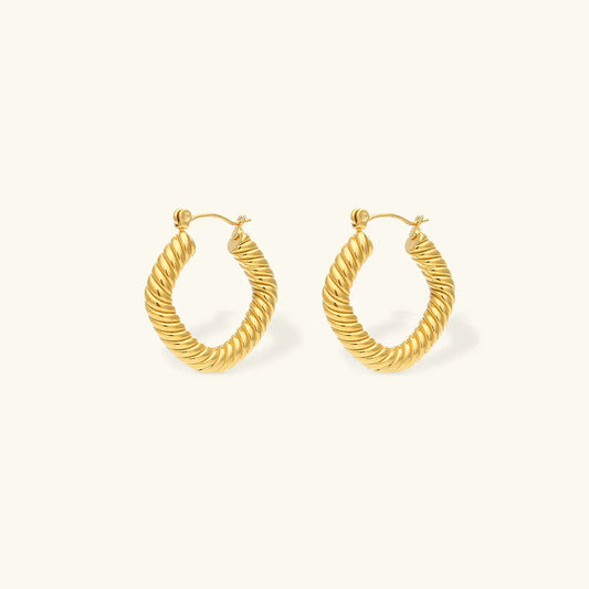 [Topon]Emani Twist Square Earrings
