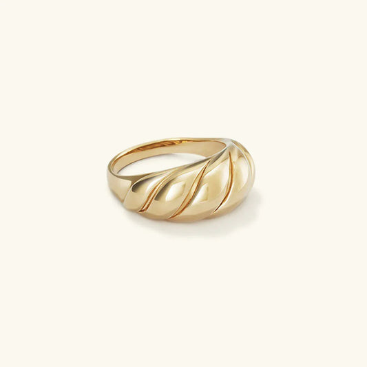 [Topon]Lorelei Gold Croissant Ring