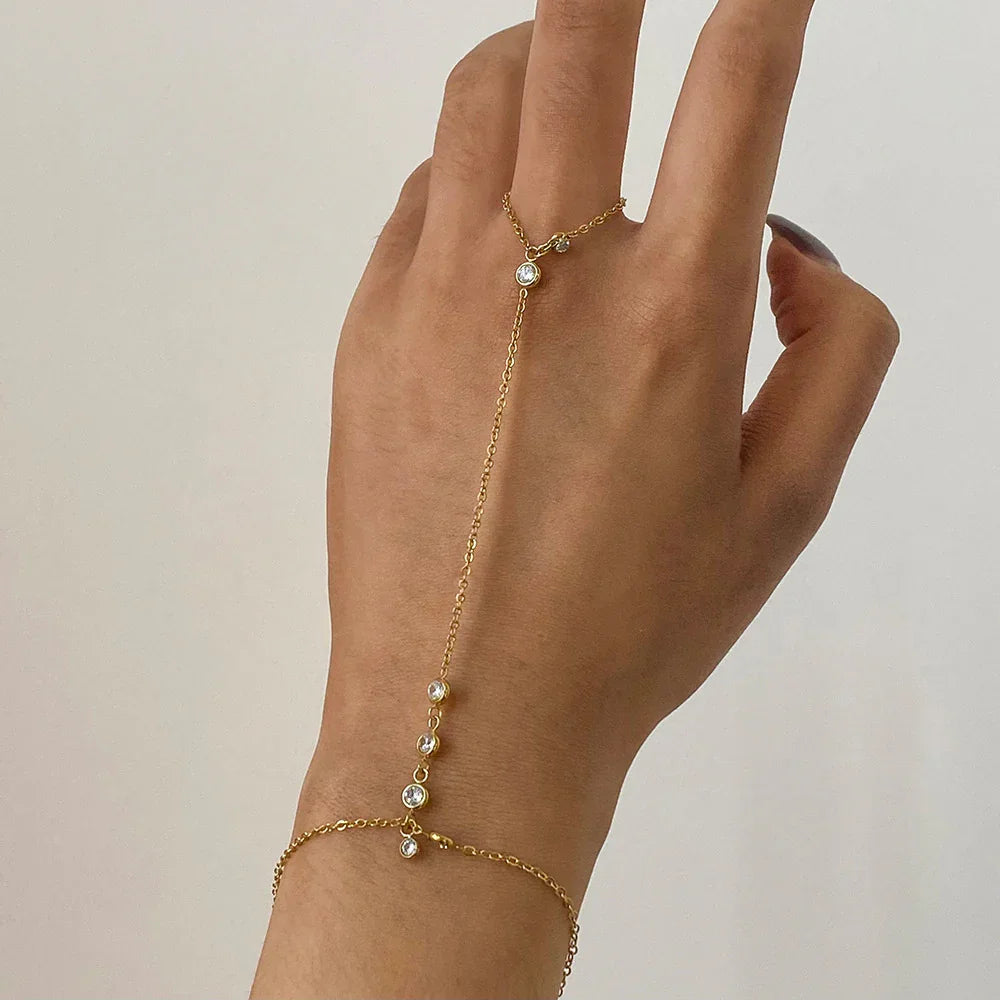 [Topon]Elina Diamond Hand Chain