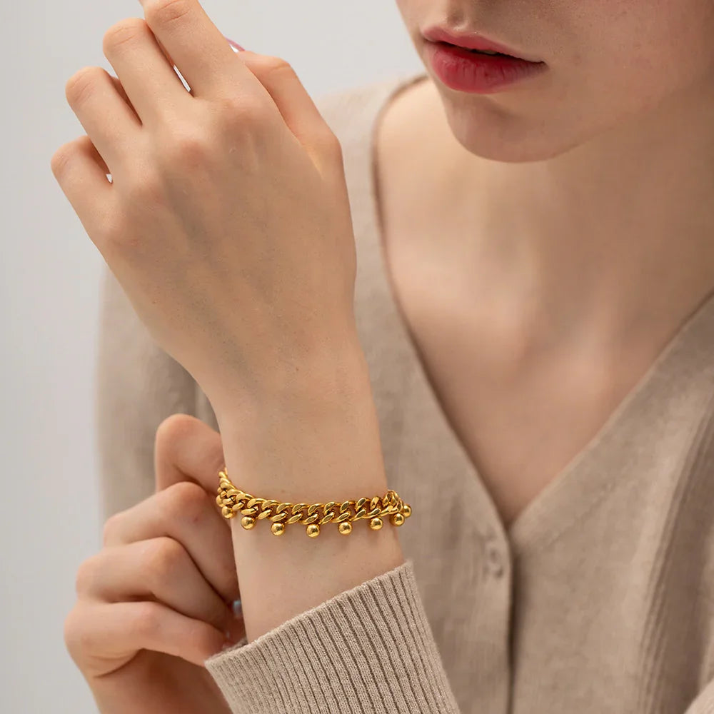 [Topon]Felicity Gold Chain Bracelet