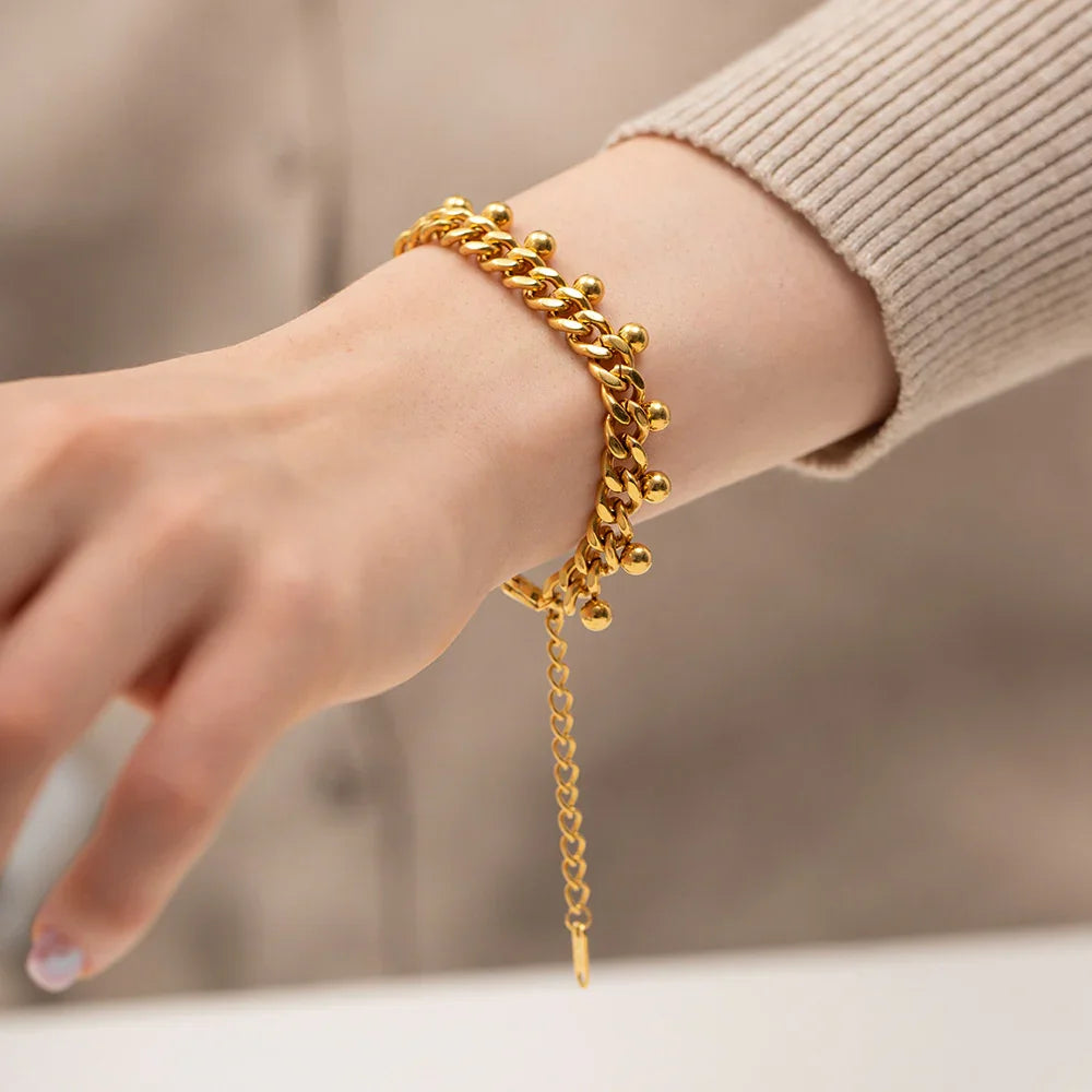 [Topon]Felicity Gold Chain Bracelet