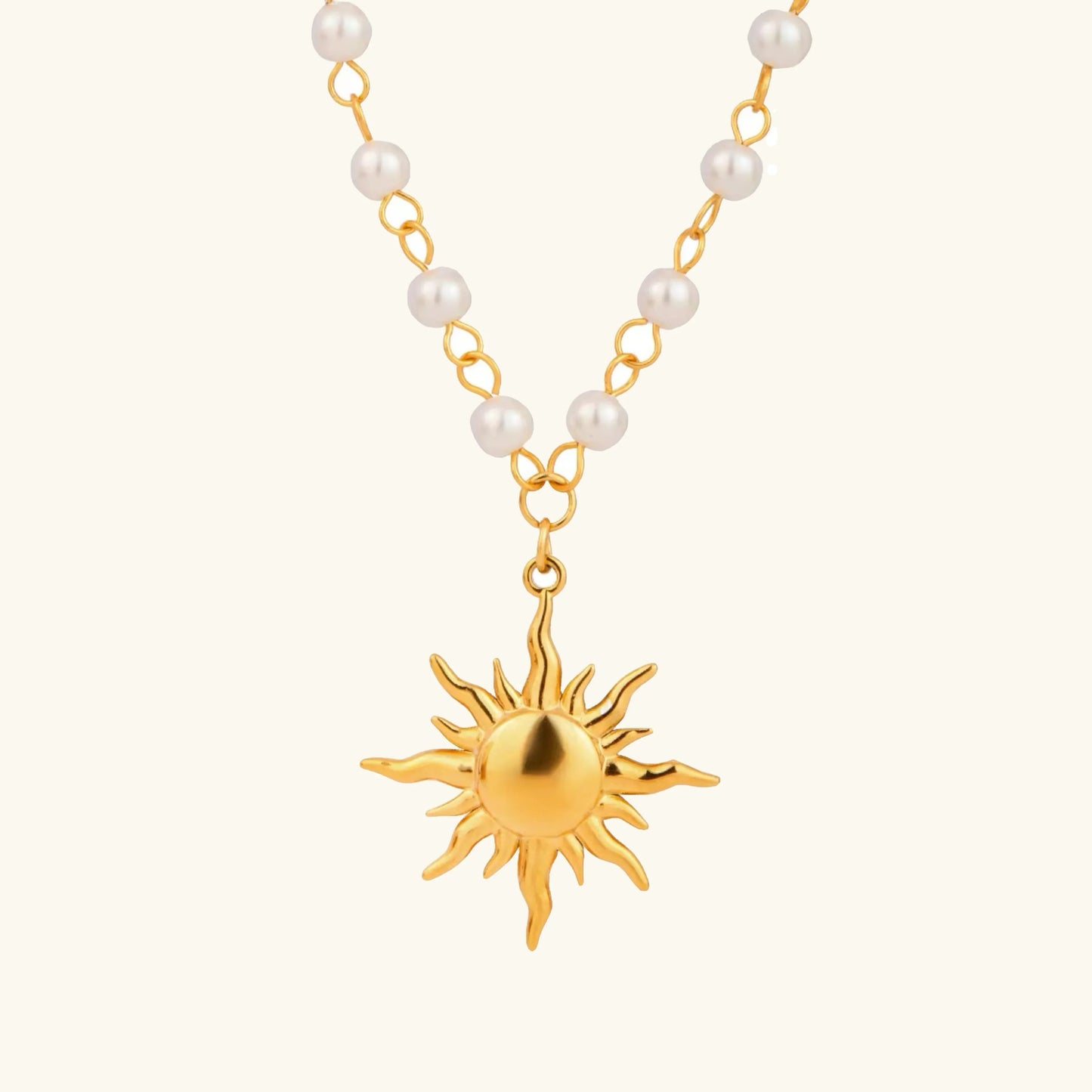[Topon]Apollo Sun Pearl Necklace