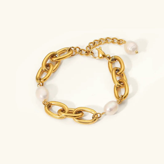 [Topon]Ysabel Chunky Freshwater Pearl Bracelet