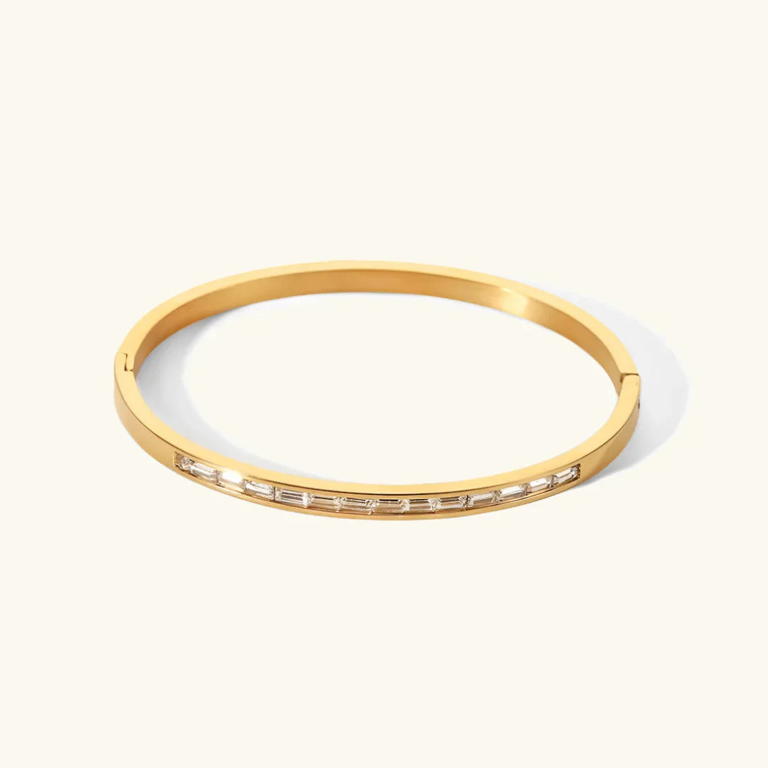 [Topon]Grace Gold Diamond Bangle