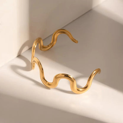 [Topon]Senna Twisted Gold Bangle