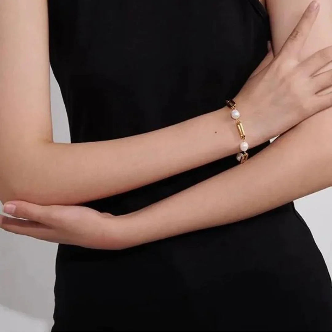 [Topon]Janna Pearl Chain Bracelet