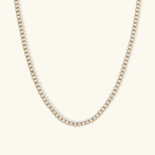 [Topon]Wisteria Diamond Tennis Necklace